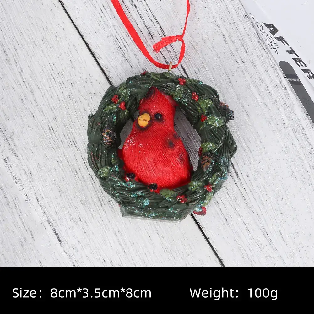 Reindeer Christmas Tree Pendant with Snowflake Design - Image 8