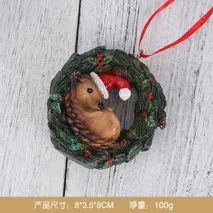 Reindeer Christmas Tree Pendant with Snowflake Design - Image 9