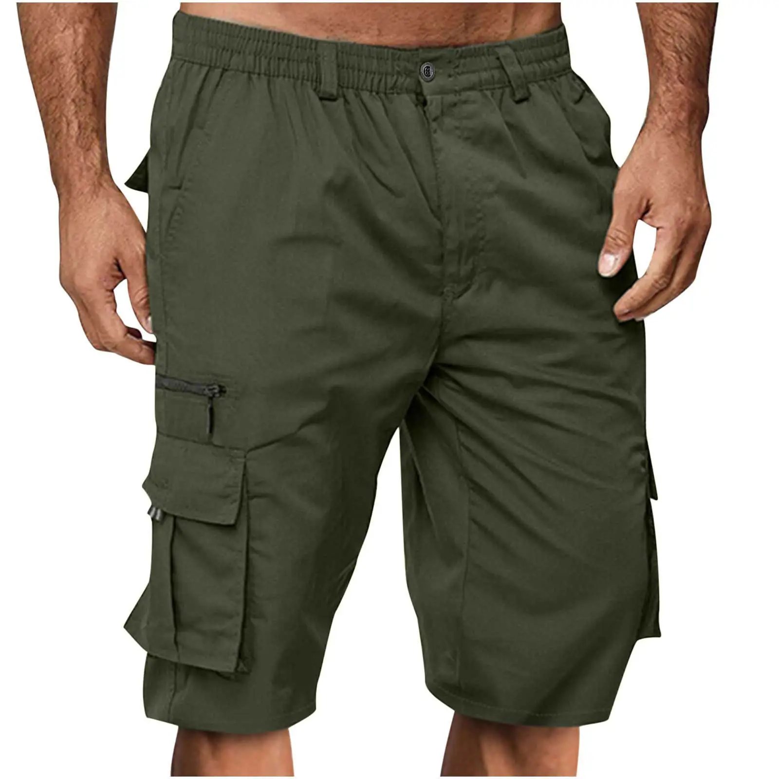 Men's Green Cargo Shorts Cross-border Casual Sports - Image 2