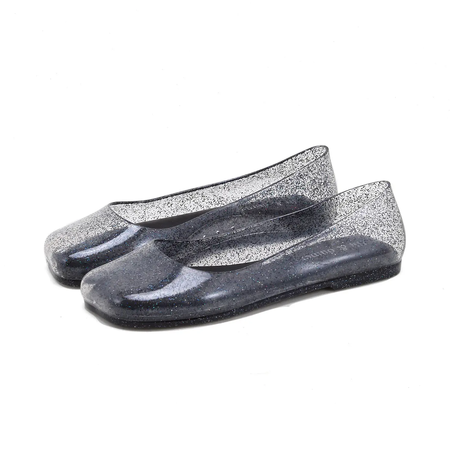 Women's Square Toe Jelly Flat Sandals European American Ins - Image 2