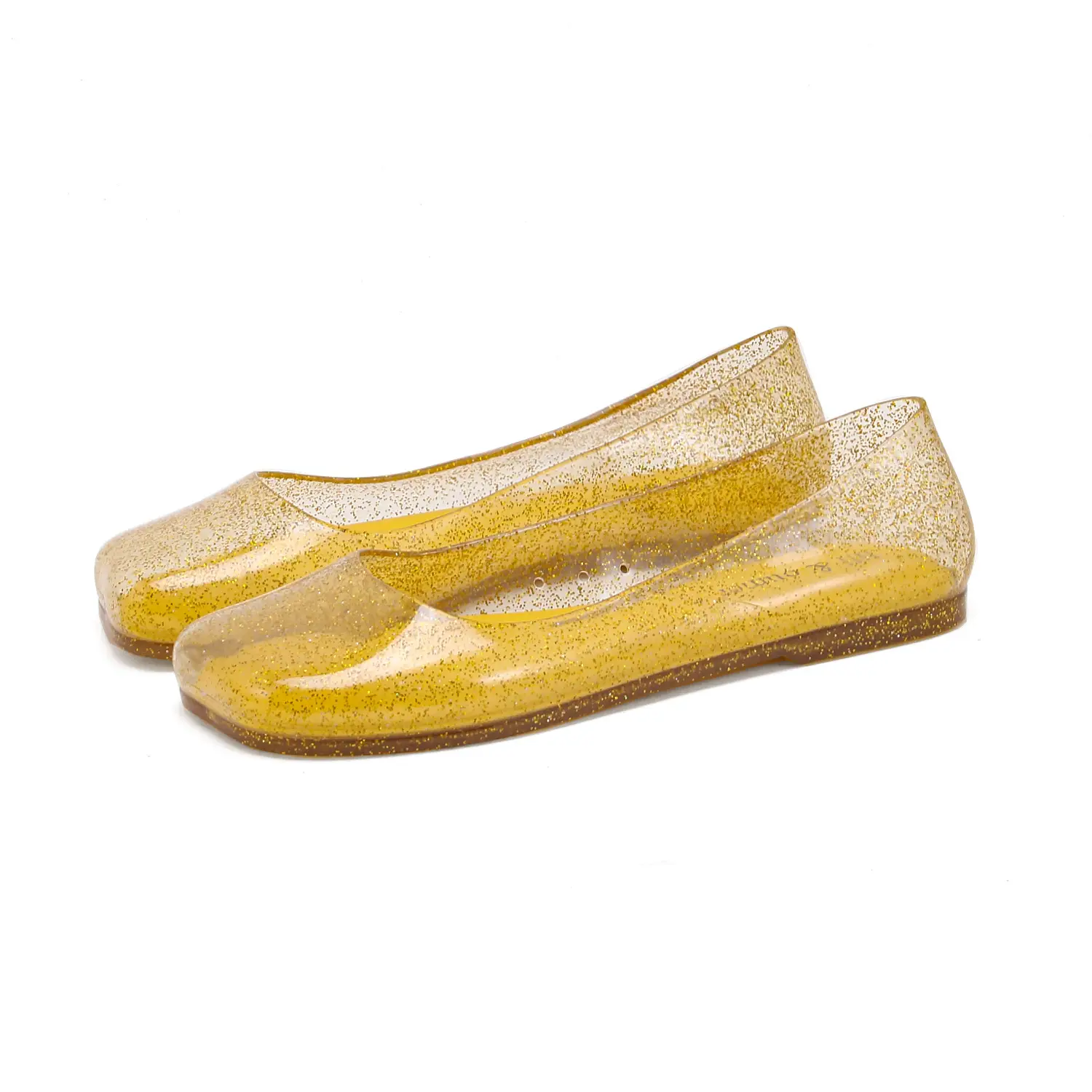 Women's Square Toe Jelly Flat Sandals European American Ins - Image 3