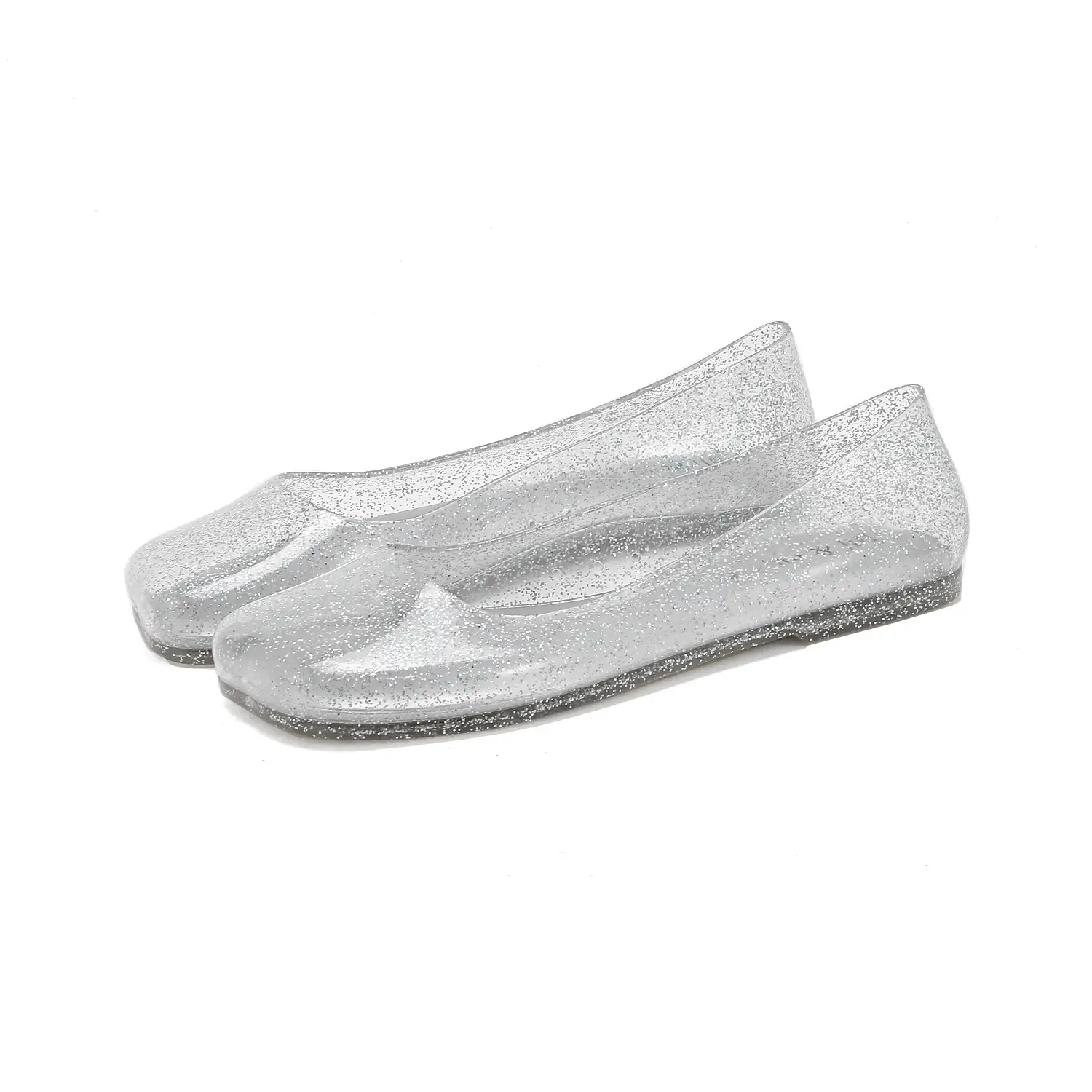Women's Square Toe Jelly Flat Sandals European American Ins - Image 5