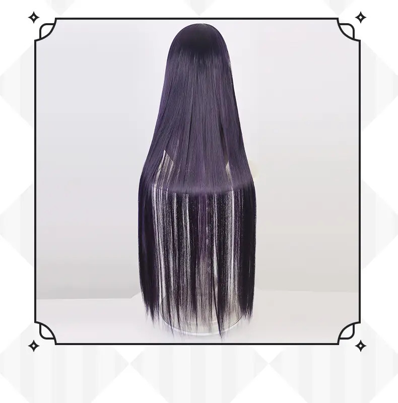 Dark Blue Long Straight Hair Wig for Girls β feature 8