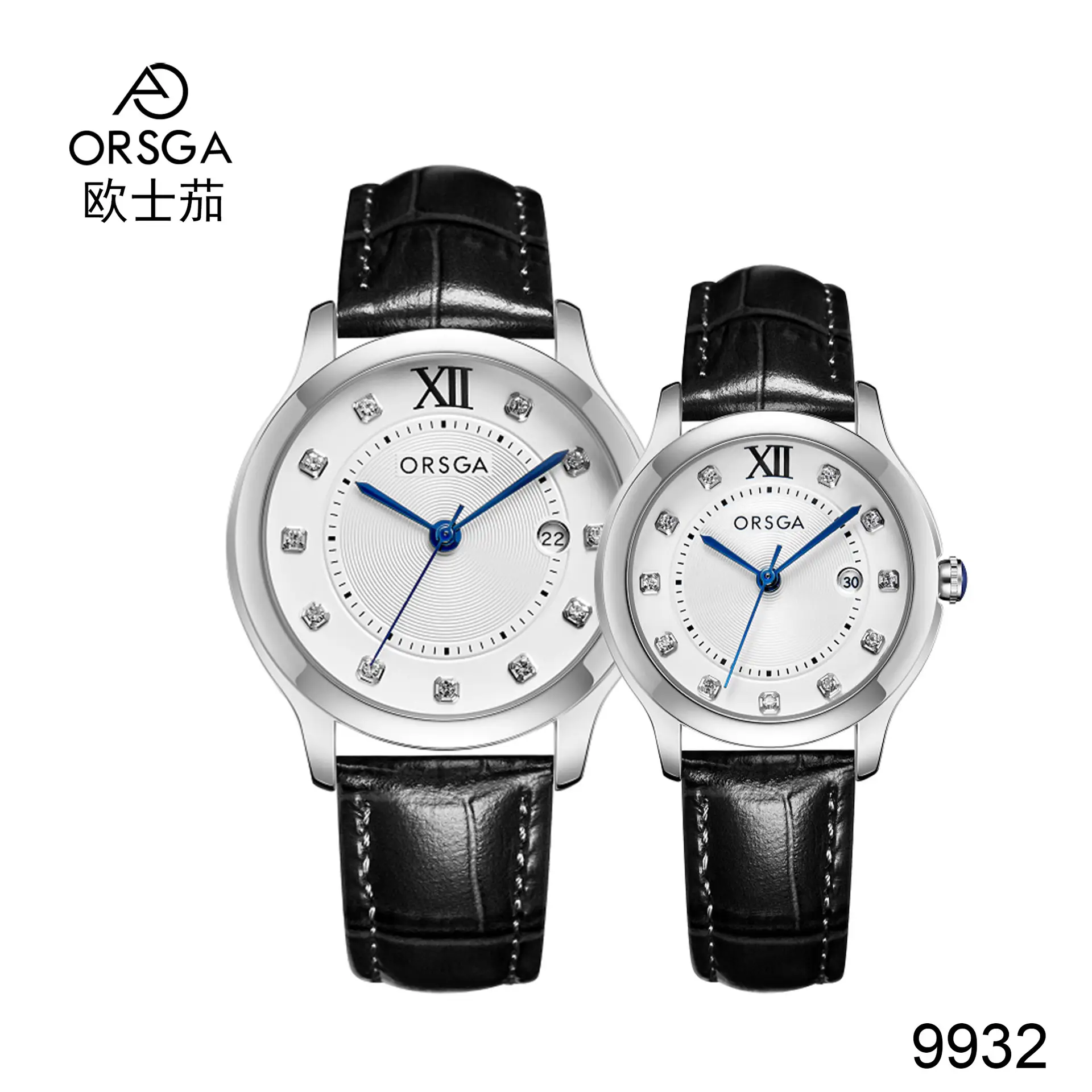 Oshie Diamond Calendar Watch Silver Bracelet Waterproof Men Women — feature 7