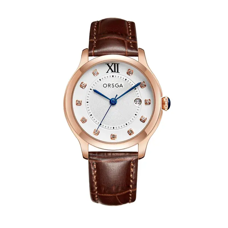 Oshie Diamond Calendar Watch Silver Bracelet Waterproof Men Women - Image 15