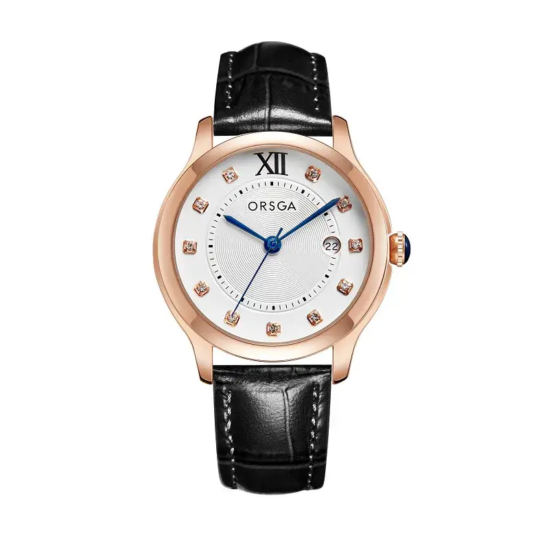 Oshie Diamond Calendar Watch Silver Bracelet Waterproof Men Women - Image 16