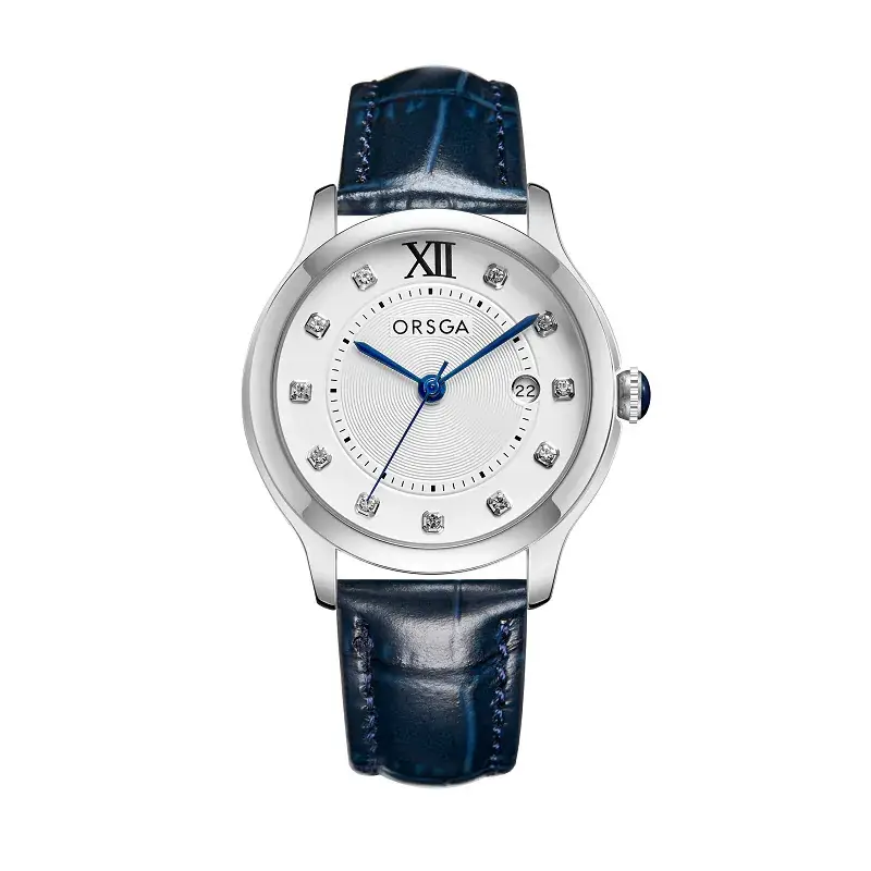 Oshie Diamond Calendar Watch Silver Bracelet Waterproof Men Women - Image 17