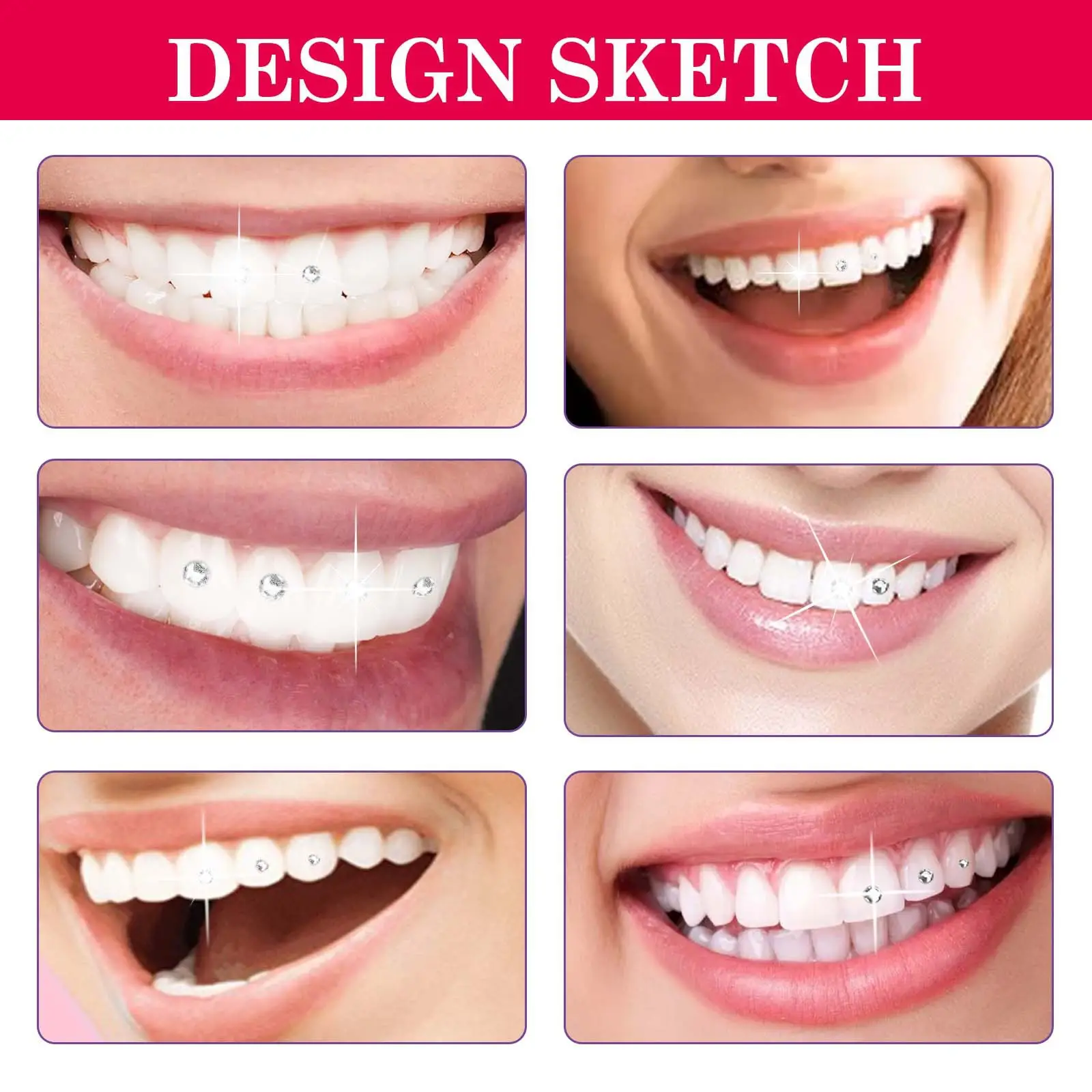 Crystal Tooth Stickers for Easy Installation & Removal - Image 5