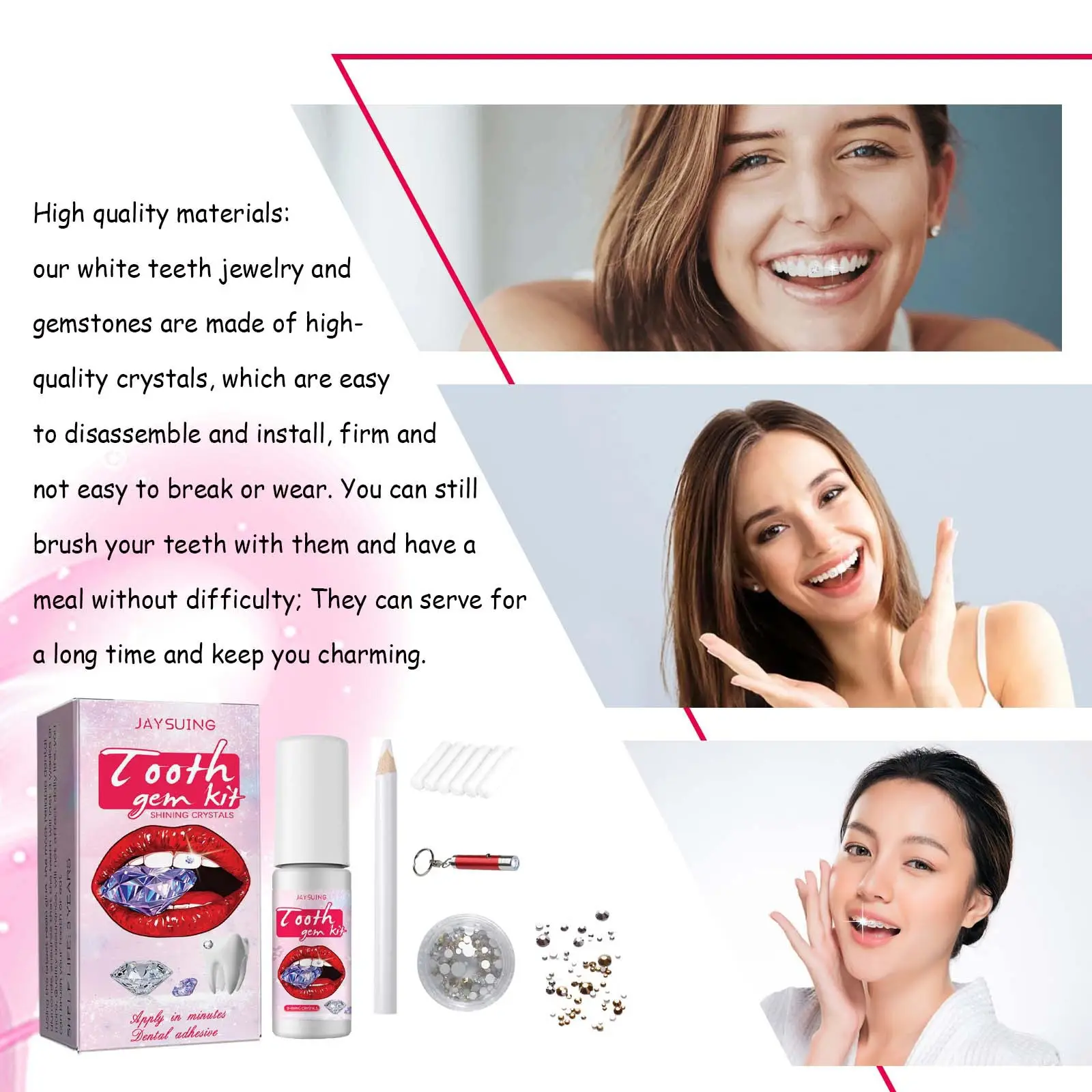 Crystal Tooth Stickers for Easy Installation & Removal — feature 4