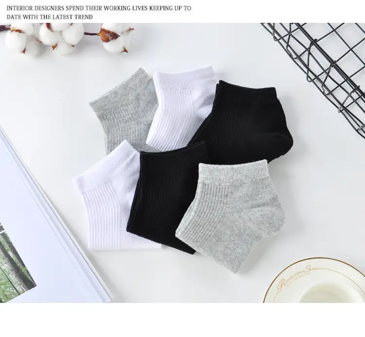 Socks Men's Moxa Aromatherapy Stinky Socks Four Seasons Short Socks Breathable Sweat Absorbing Antibacterial Socks Women's All-match Mid-tube Socks — feature 13