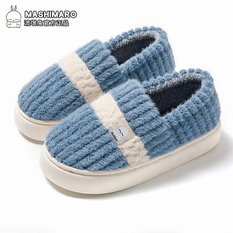 Bug Rabbit Thick-soled Cotton Slippers Women's Bag Heel Winter Warm Cold-proof Home Outer Wear fleece-lined Winter Cotton Shoes for Men - Image 6