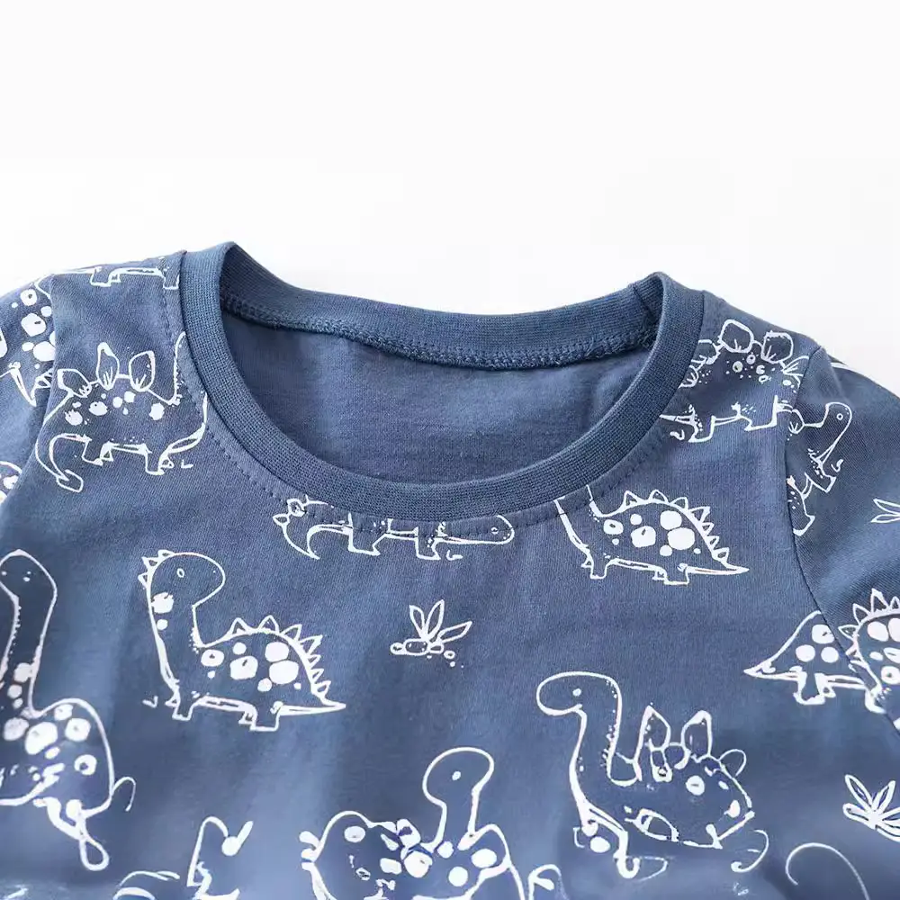 Boys Long Sleeve Cartoon T-Shirt Blue