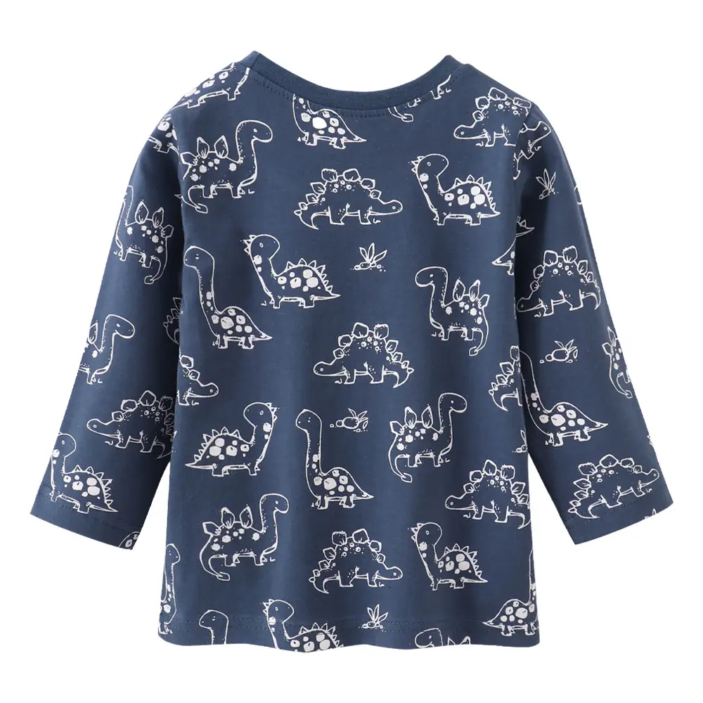 Boys Long Sleeve Cartoon T-Shirt Blue