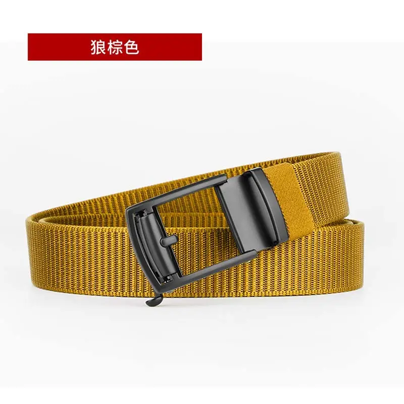 Men's Belt Beige Alloy Buckle Casual Business - Image 5