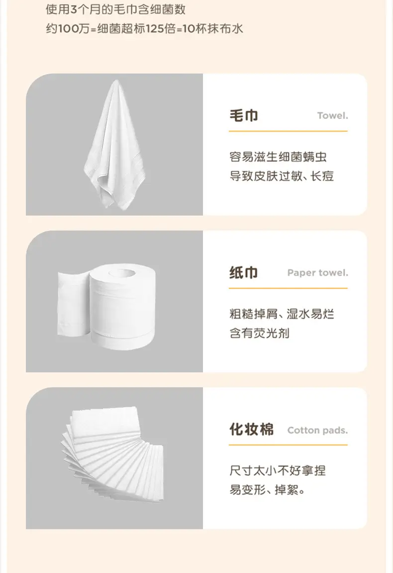 Cotton Cleaning Towel for Face Use — feature 3