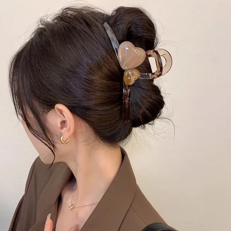 Clear Shark Clip Hairpin with Jelly Decor - Image 7