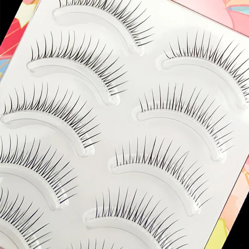 Korean False Eyelashes Fine Soft Stem for Makeup Artists - Image 4
