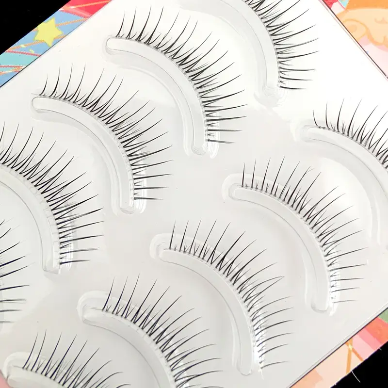 Korean False Eyelashes Fine Soft Stem for Makeup Artists - Image 5