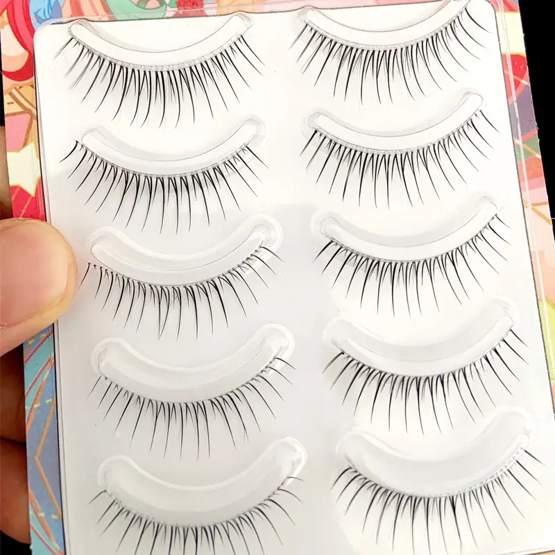Korean False Eyelashes Fine Soft Stem for Makeup Artists - Image 6