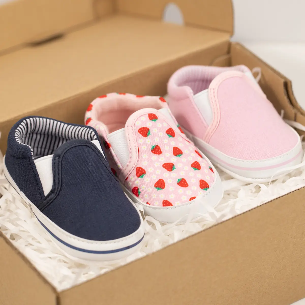 Baby Slip-On Canvas Shoes Navy Blue 0-1 Years β feature 4