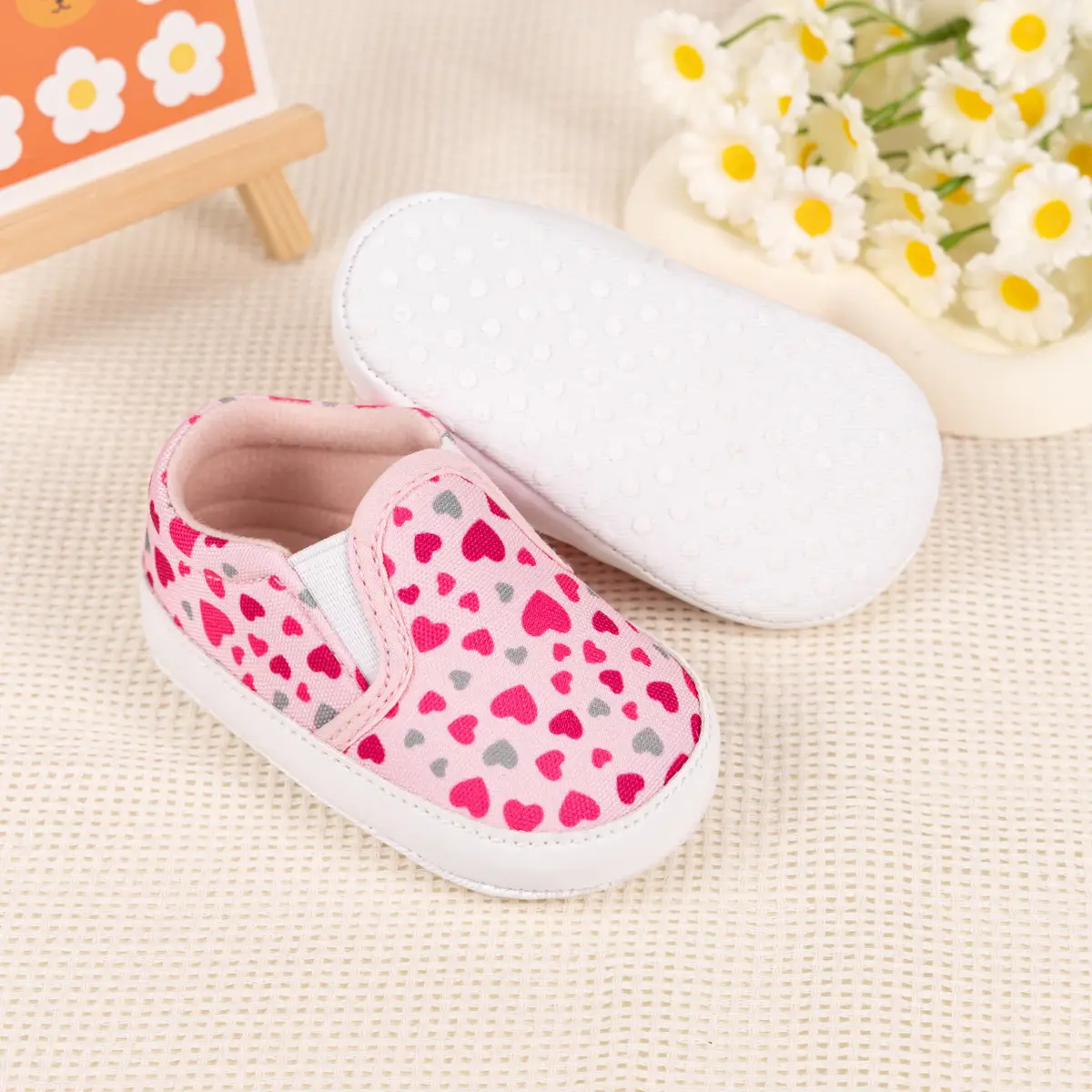 Baby Slip-On Canvas Shoes Navy Blue 0-1 Years — feature 14