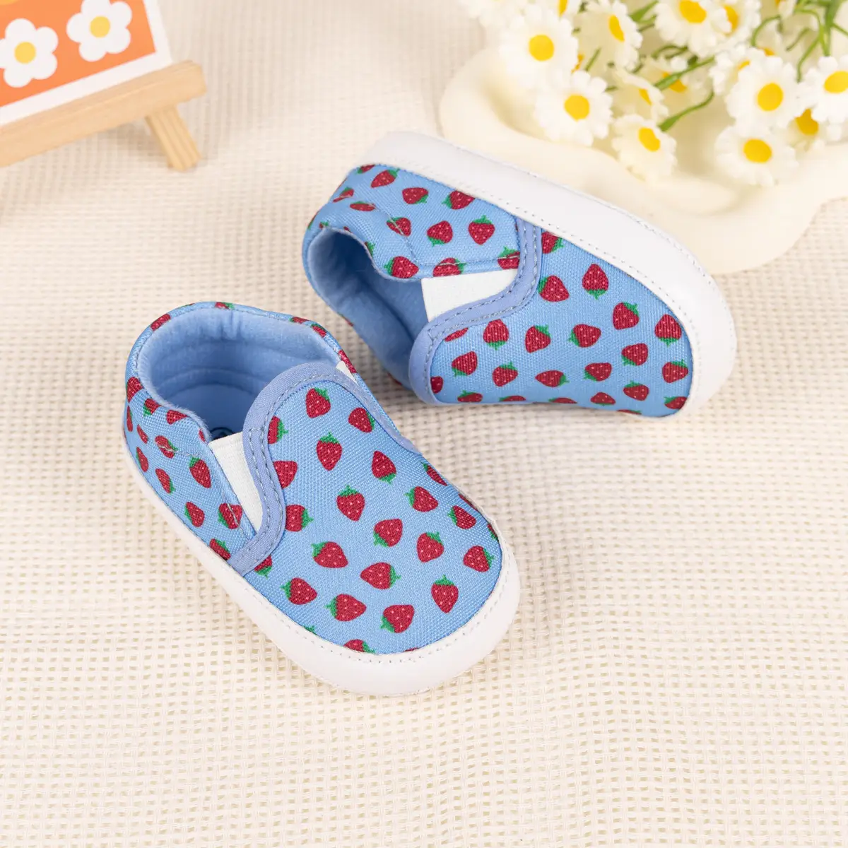 Baby Slip-On Canvas Shoes Navy Blue 0-1 Years — feature 16