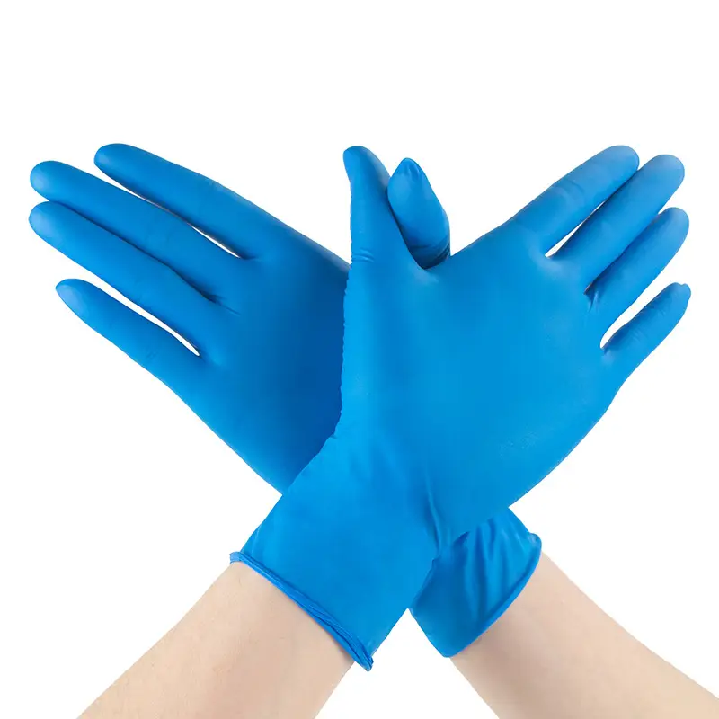 Dark Blue Nitrile Rubber Gloves for Food Processing & Aquatic Use - Image 5