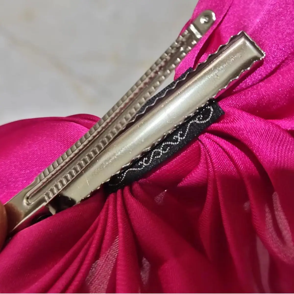 Purple Satin Bow Hairpin for Women - Image 16