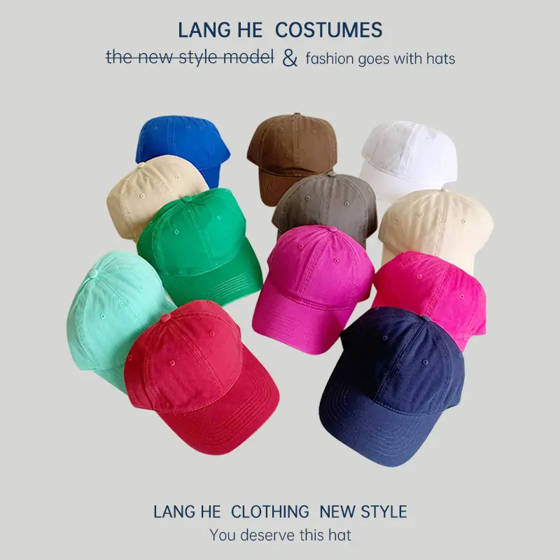 Pink Long He Hat for Men Women Peak Cap - Image 17