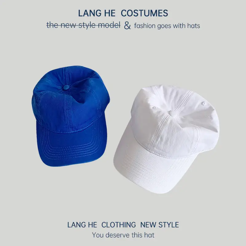 Pink Long He Hat for Men Women Peak Cap - Image 18