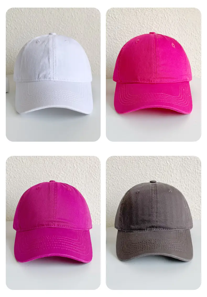 Pink Long He Hat for Men Women Peak Cap — feature 28