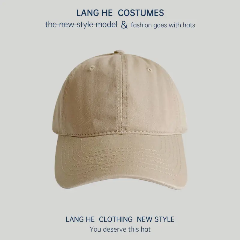 Pink Long He Hat for Men Women Peak Cap - Image 2