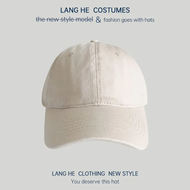 Pink Long He Hat for Men Women Peak Cap - Image 3