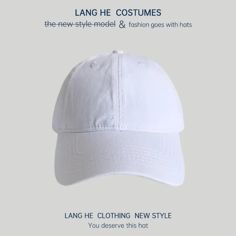 Pink Long He Hat for Men Women Peak Cap - Image 4