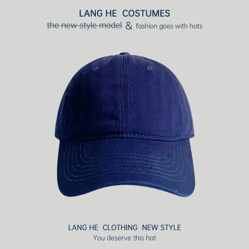 Pink Long He Hat for Men Women Peak Cap - Image 5