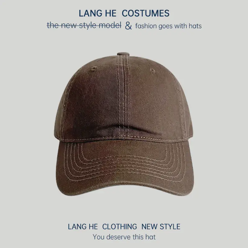 Pink Long He Hat for Men Women Peak Cap - Image 6