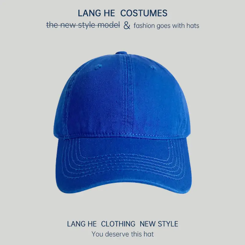 Pink Long He Hat for Men Women Peak Cap - Image 7