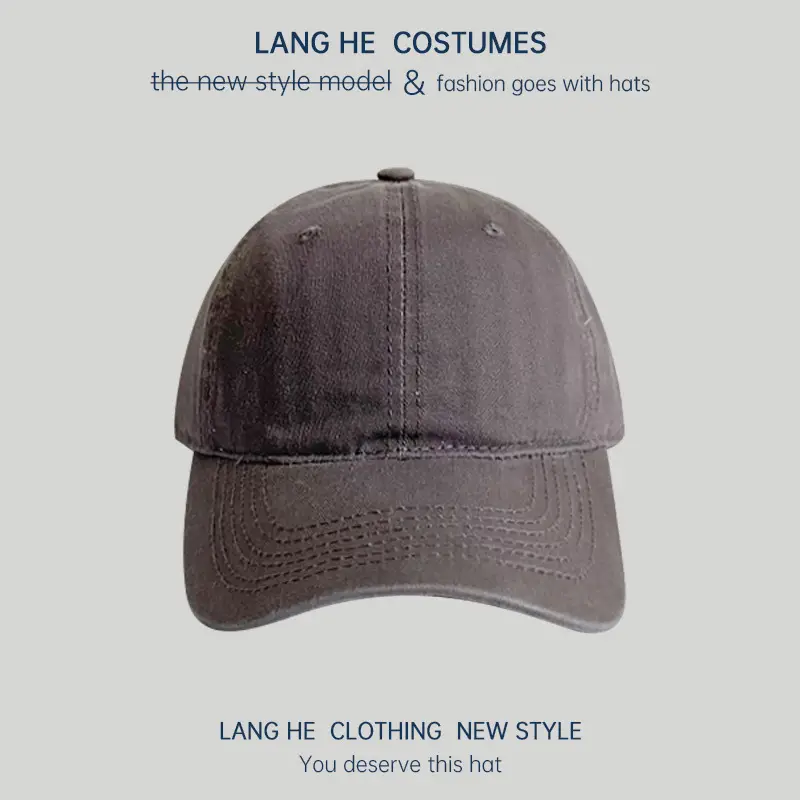 Pink Long He Hat for Men Women Peak Cap - Image 9