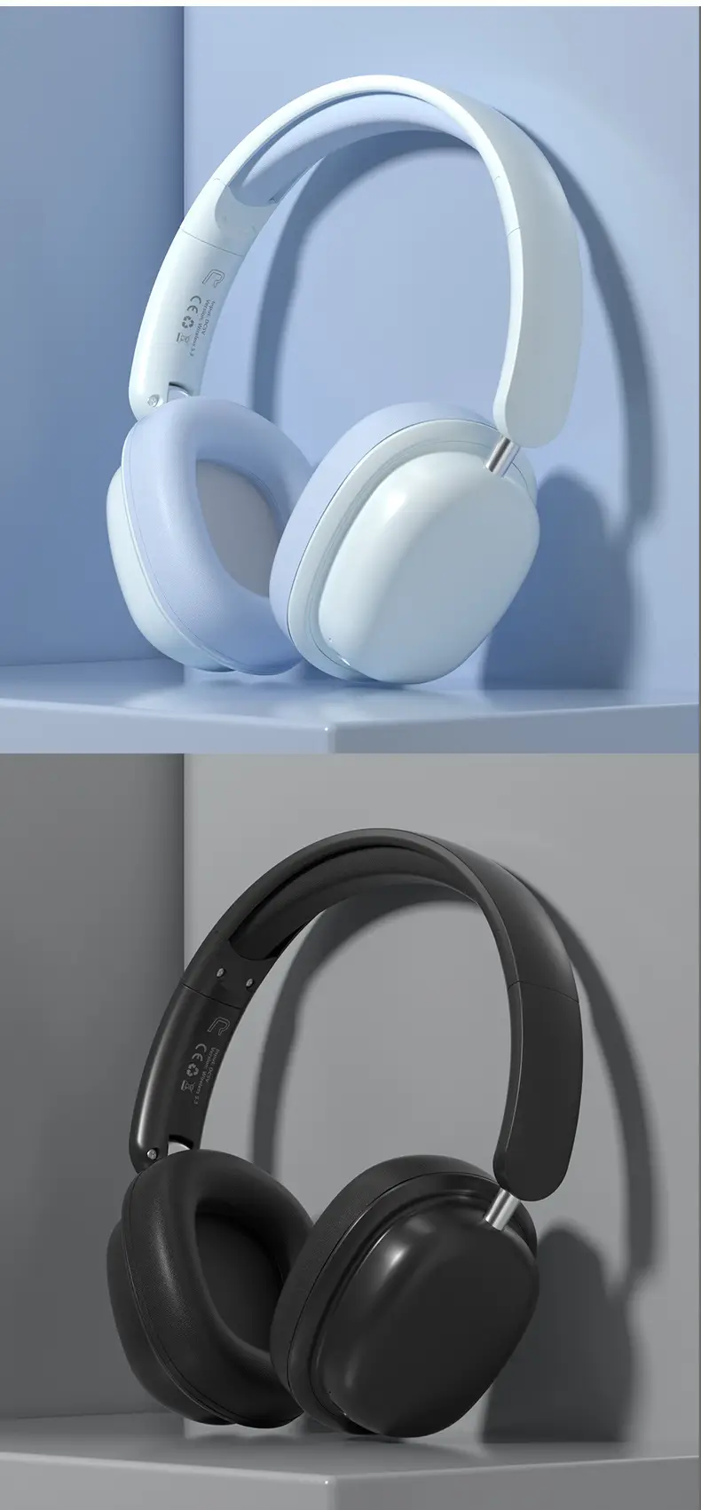 Wireless Bluetooth Game Headset White Long Lasting Battery — feature 21