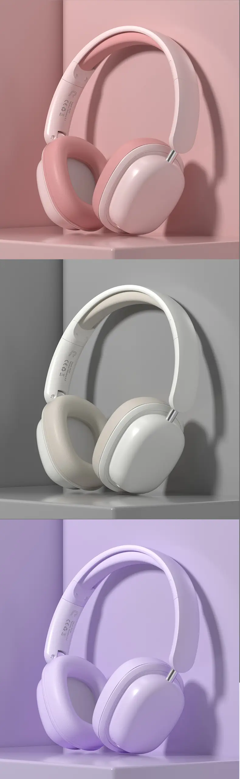 Wireless Bluetooth Game Headset White Long Lasting Battery — feature 22
