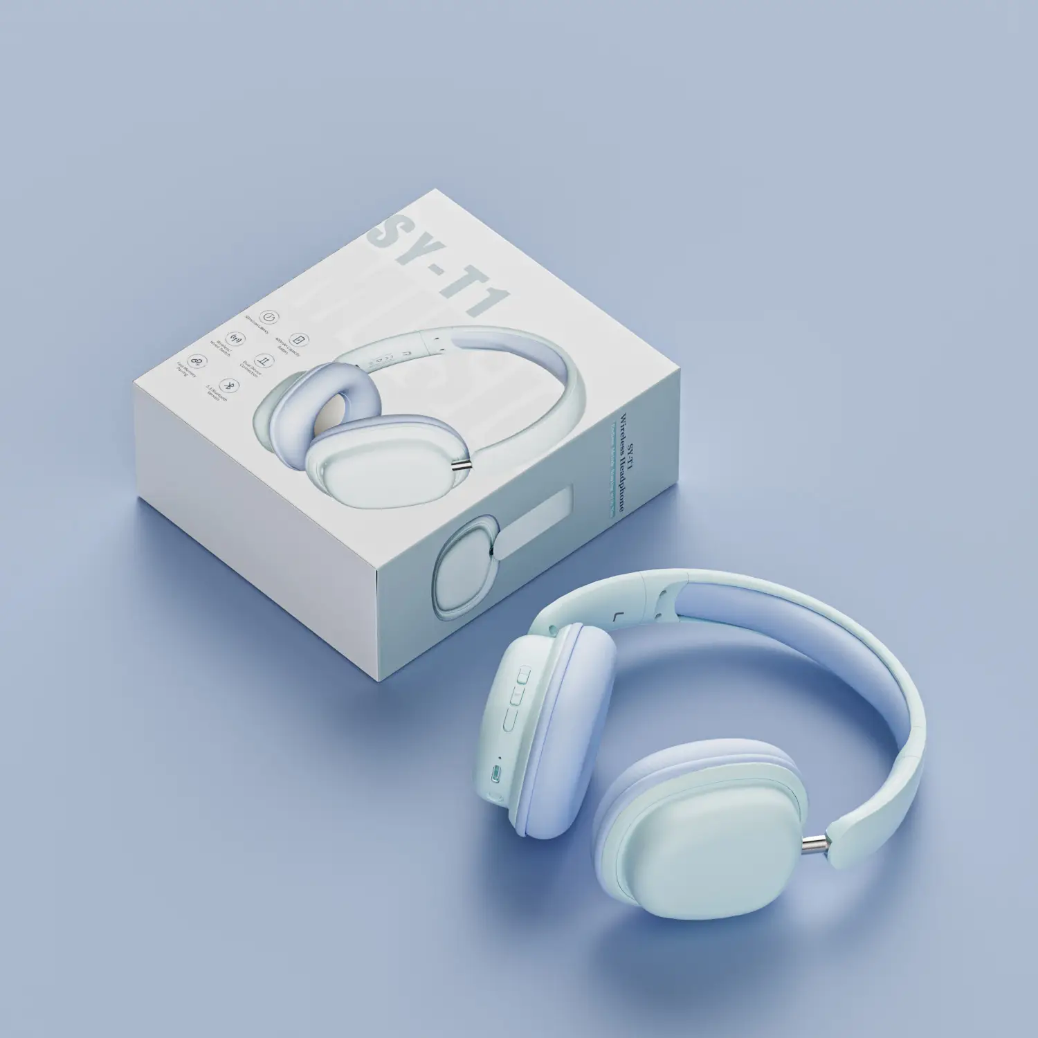 Wireless Bluetooth Game Headset White Long Lasting Battery — feature 27