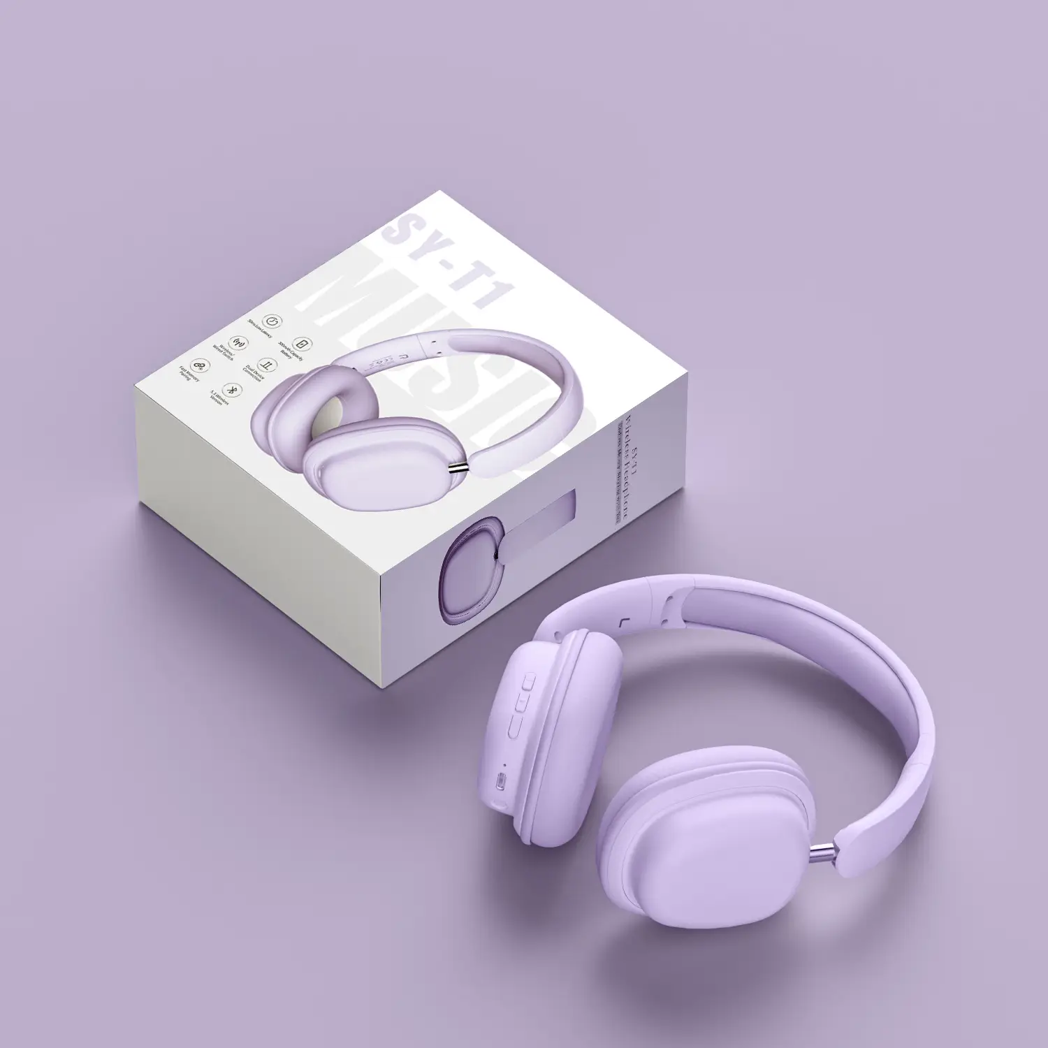 Wireless Bluetooth Game Headset White Long Lasting Battery — feature 29