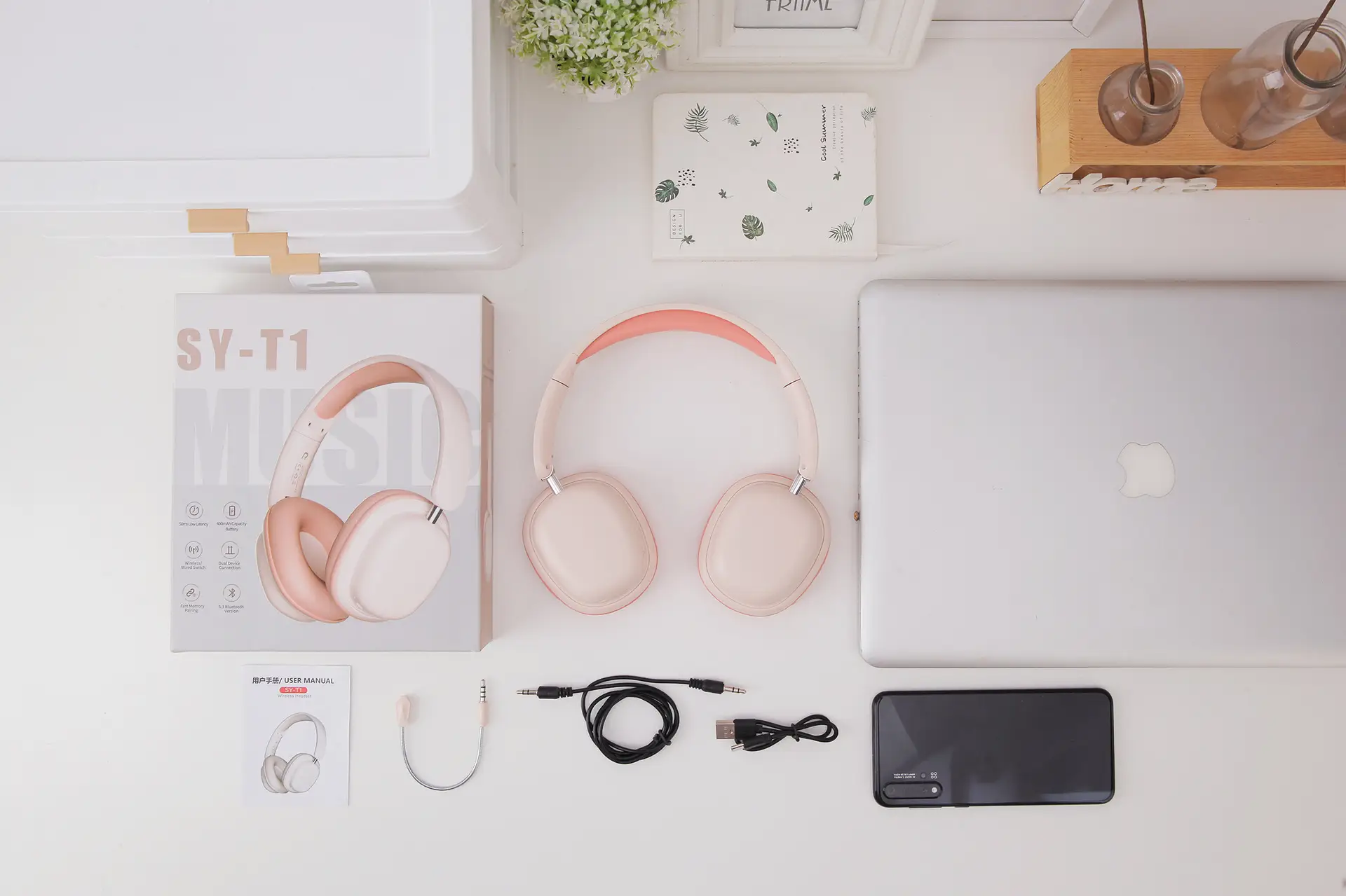 Wireless Bluetooth Game Headset White Long Lasting Battery — feature 32