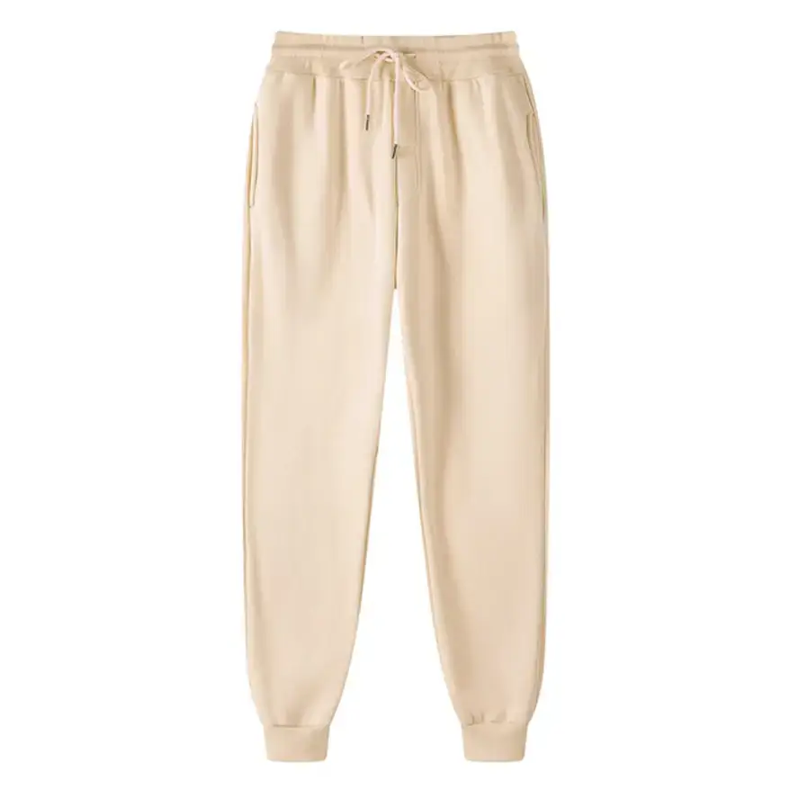 Men Pink Fleece Sweatpants Slim Fit Casual - Image 17