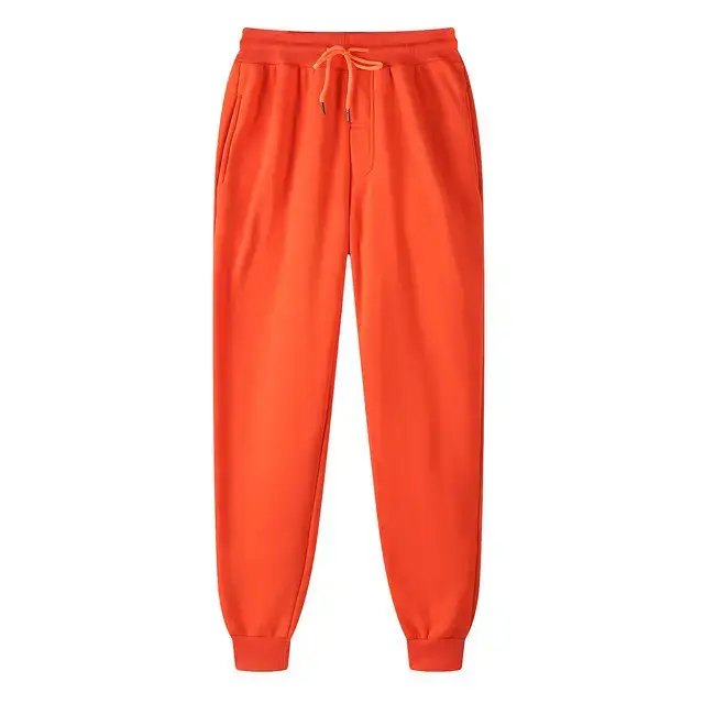 Men Pink Fleece Sweatpants Slim Fit Casual - Image 11