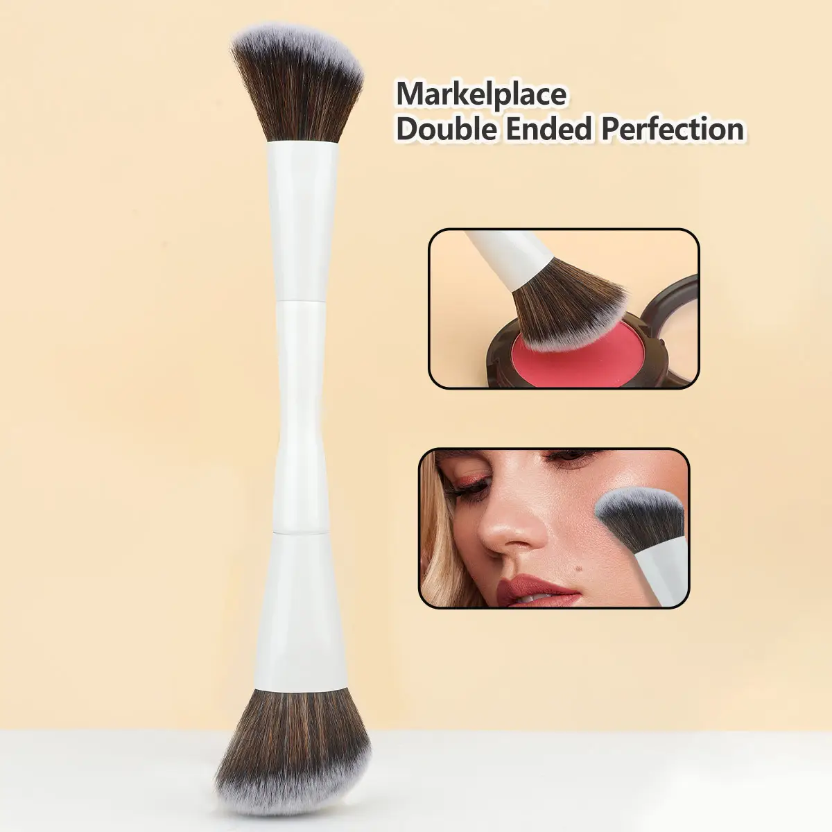 Double-Headed Makeup Brush for Foundation & Contouring — feature 3