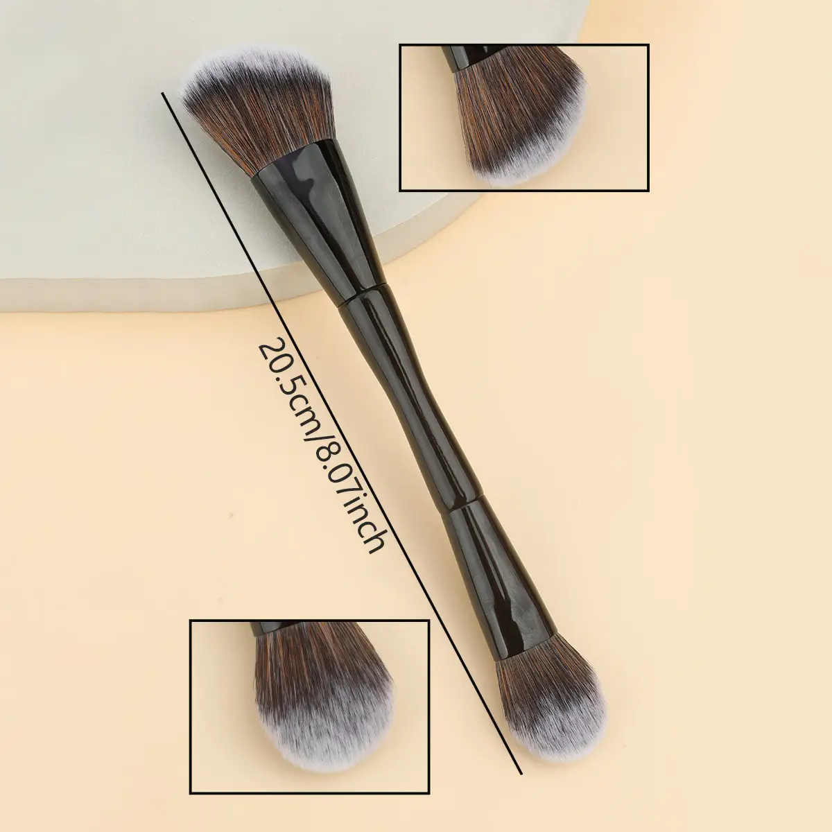 Double-Headed Makeup Brush for Foundation & Contouring — feature 6