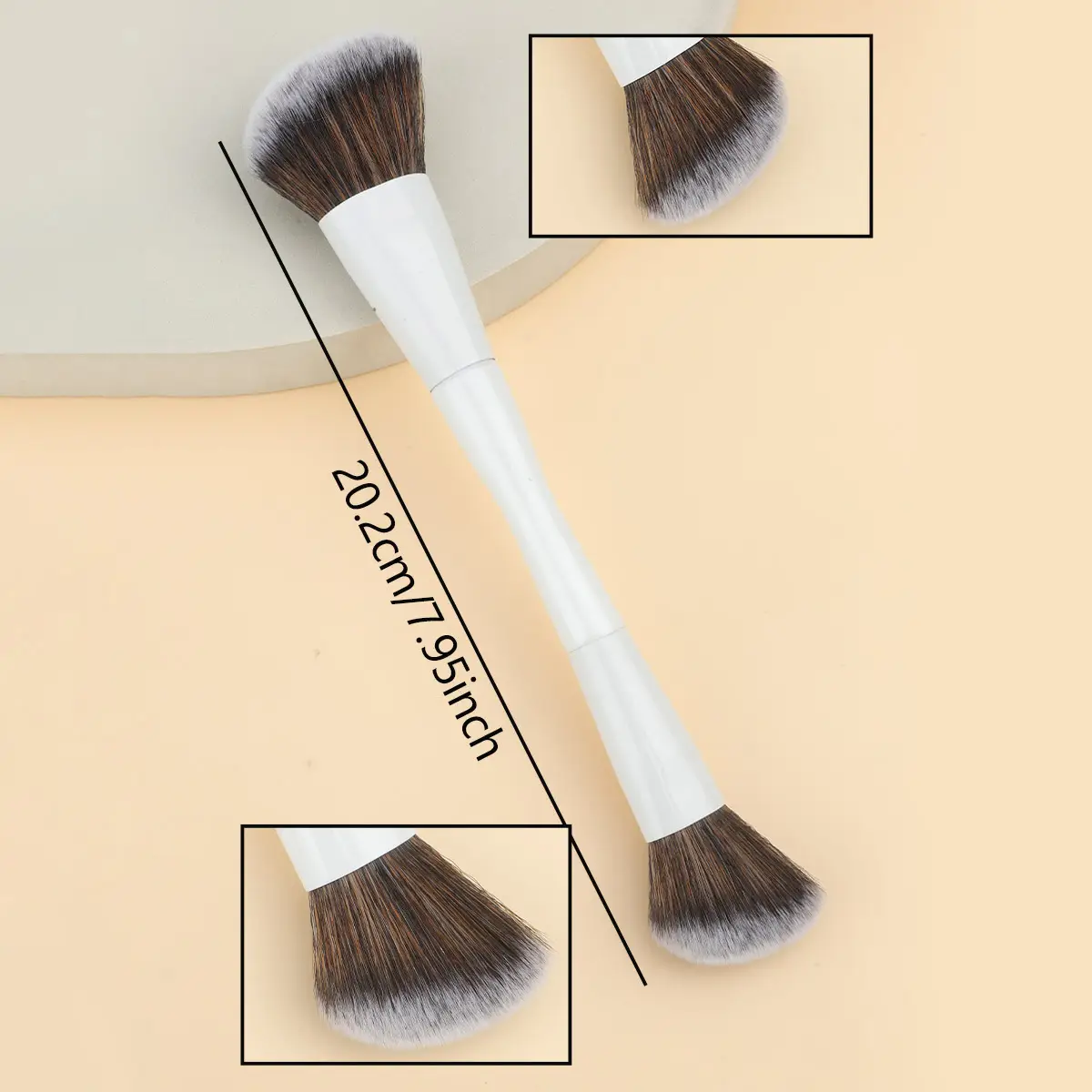 Double-Headed Makeup Brush for Foundation & Contouring — feature 8