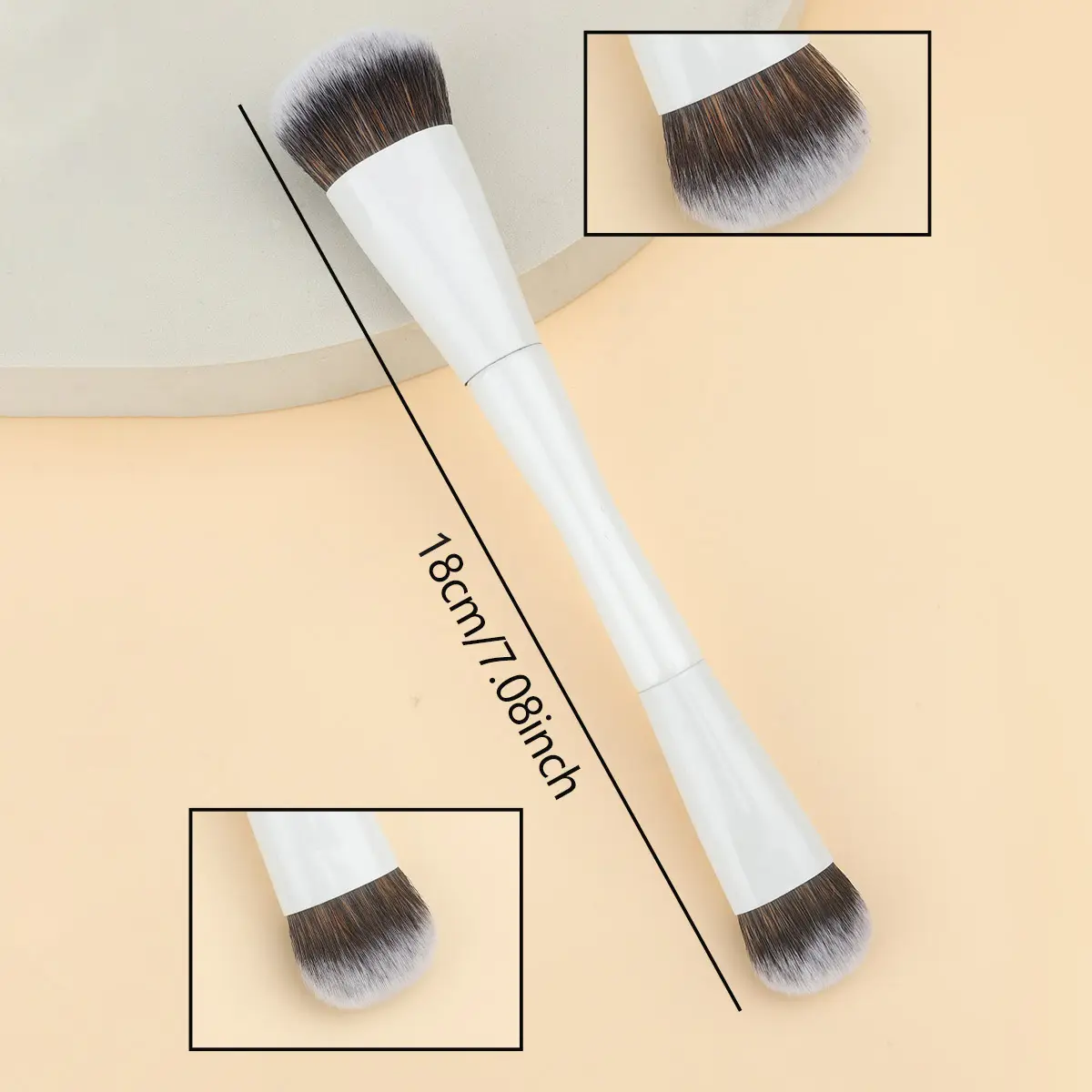 Double-Headed Makeup Brush for Foundation & Contouring — feature 9