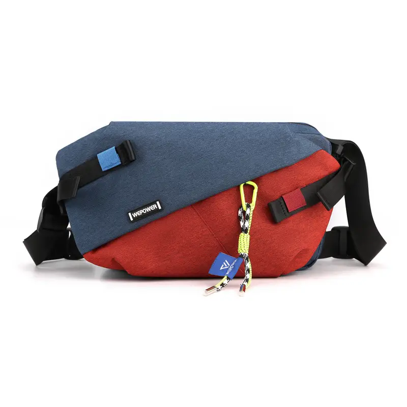 Men's Blue Grey Messenger Bag Large Capacity Fashion Brand